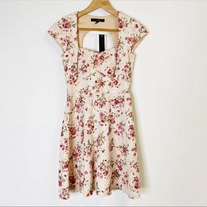 NWT Heart Soul Rose Floral Lace Open Back Dress - Size XS